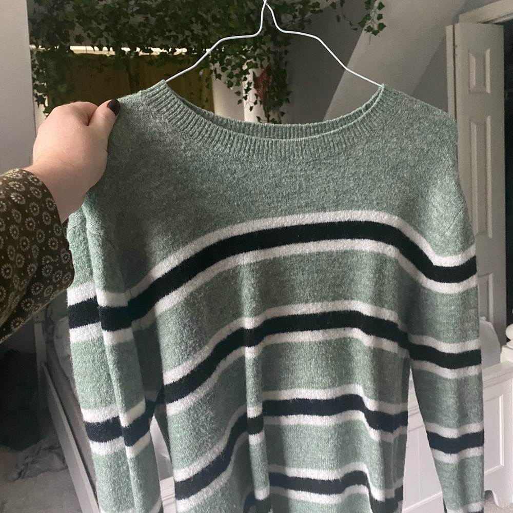 H&M Aesthetic Stipe Sweater